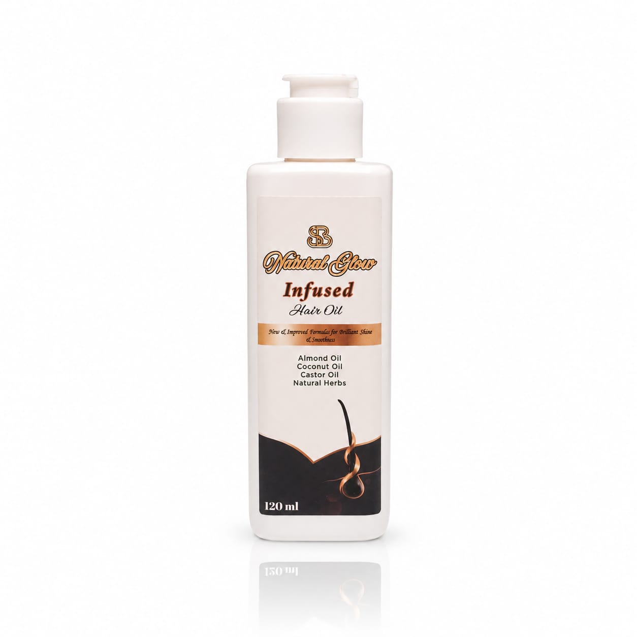 Infused Herbal Hair Oil Natural Glow BY SB